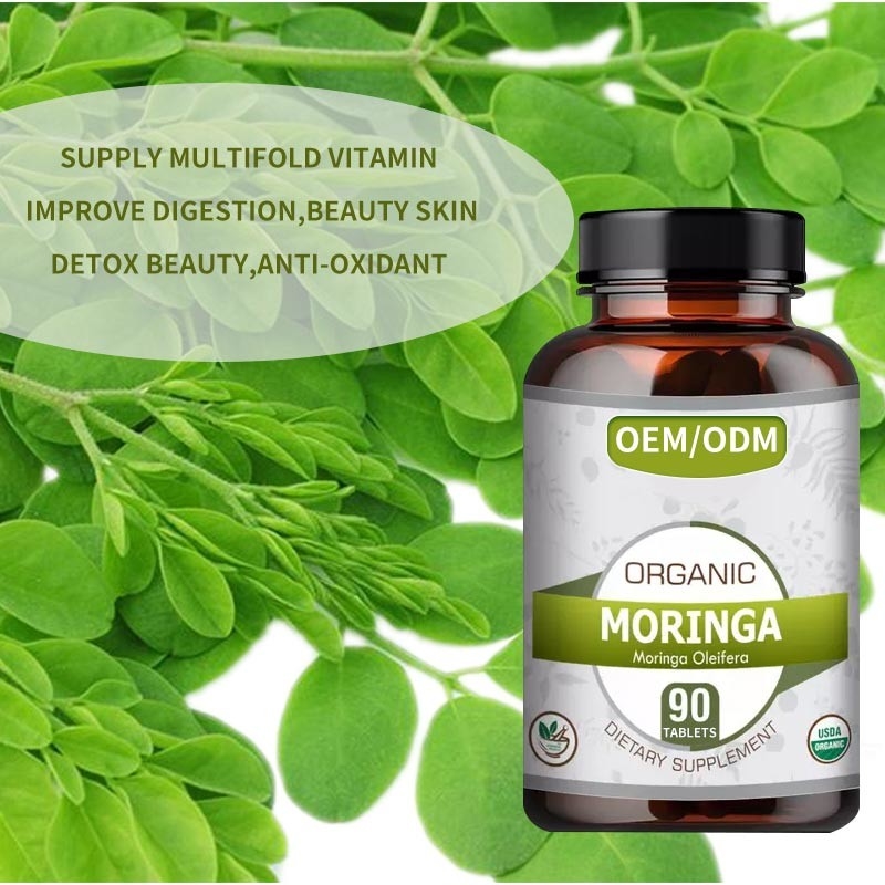 OEM Toptan Satış 1500mg Herbal Slim Kapsülü Moringa Oleifera Yağ Yakma Tabletleri