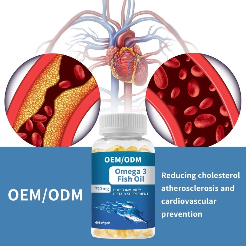 Balık Yağı Omega 3 Softgels Kapsüller E Vitamini DHA EPA Kalp Beyin Eklem Sağlığı İçin