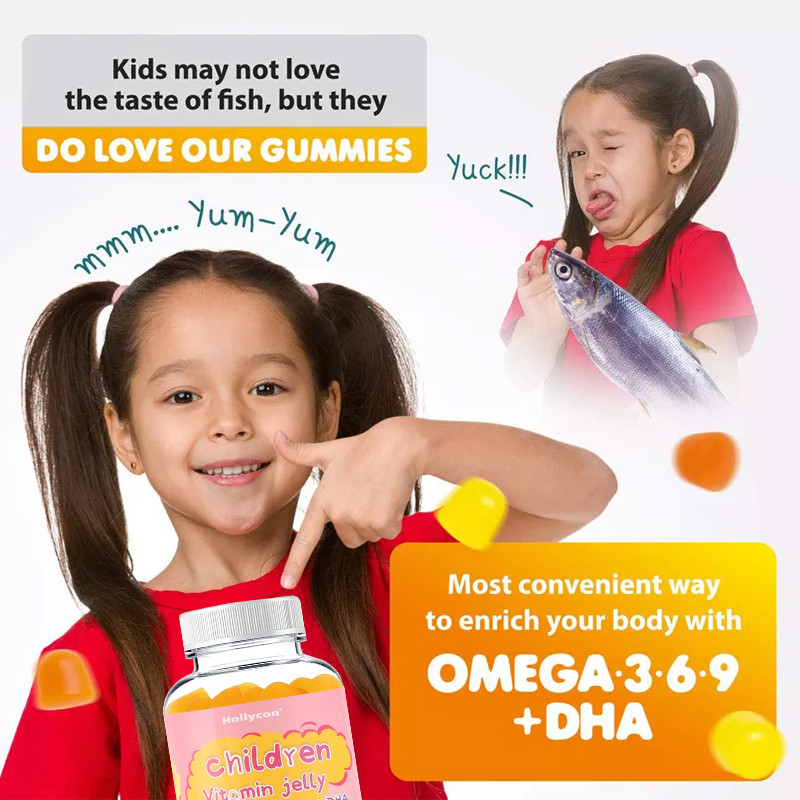 Multivitamin Sağlık Takviyesi OEM Günlük 60 Çinko Ayı Çocuklar İçin Sakızlı Vitaminler C