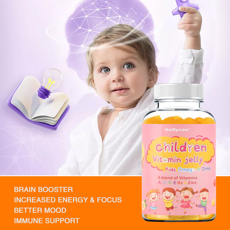 Multivitamin Sağlık Takviyesi OEM Günlük 60 Çinko Ayı Çocuklar İçin Sakızlı Vitaminler C