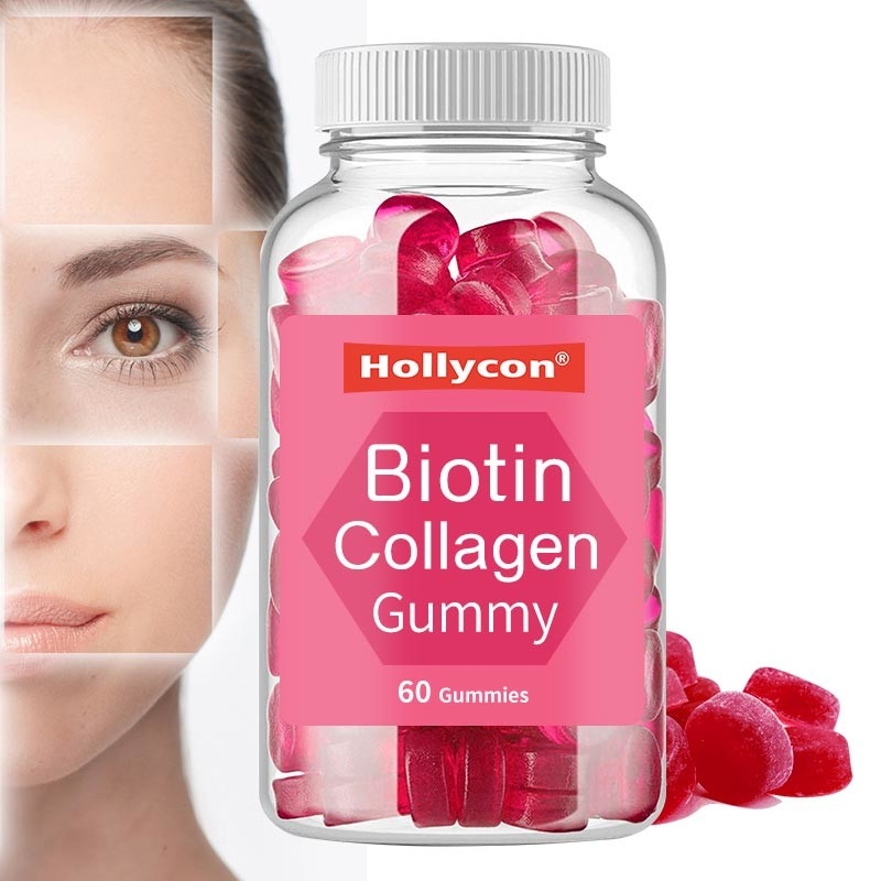 Doğal Vitamin Biotin Sakızları Saç Büyümesi İçin Saç Derisi Çiviler Biotin Vitaminleri Sakızlar