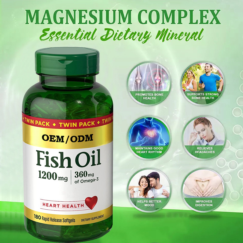 1200Mg Balık Yağı, Omega 3 EPA DHA Salınımlı Yumuşak Jellerle Kalp Sağlığını Destekler