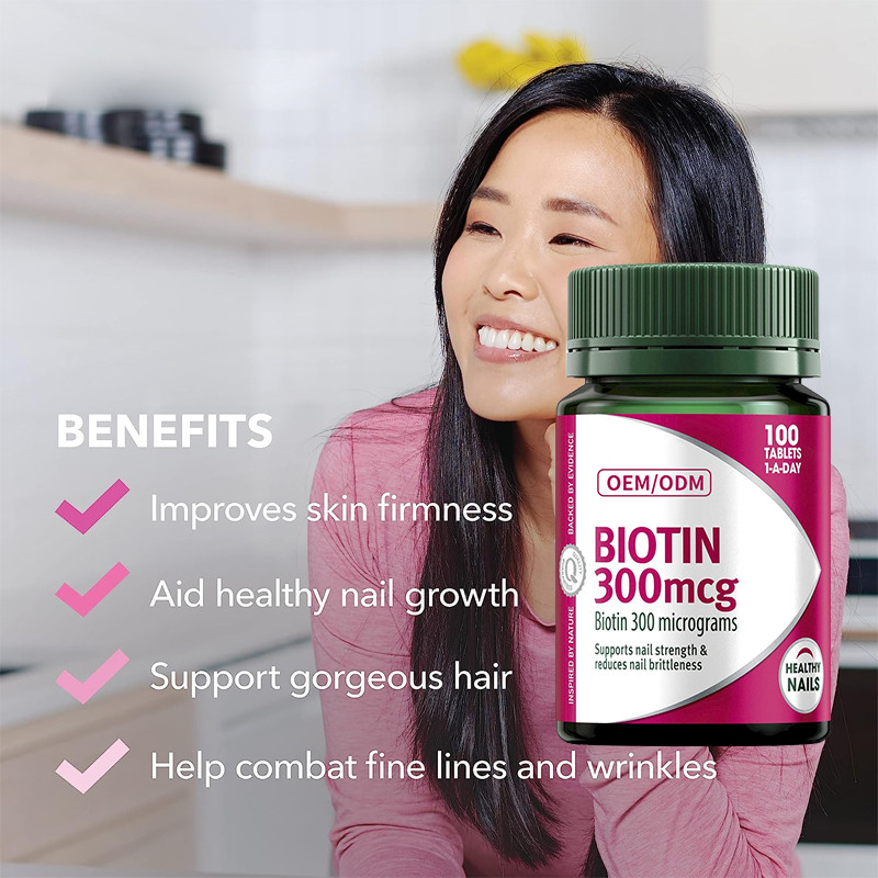 COA Biotin Vitamin Sakızları 300mcg Sağlıklı Tırnakları Korur Diyet Yağının Parçalanmasında Yardımcı Olur 100 Adet