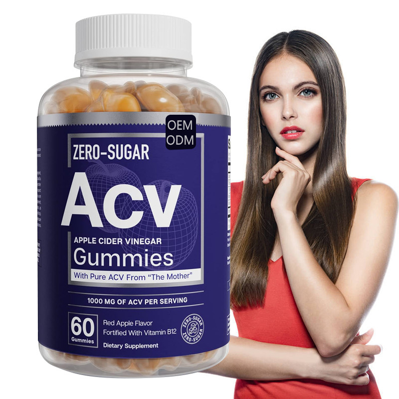 ODM Organik ACV Sakızları Kilo Kaybını Destekler Elma Sirkesi B12 500mg