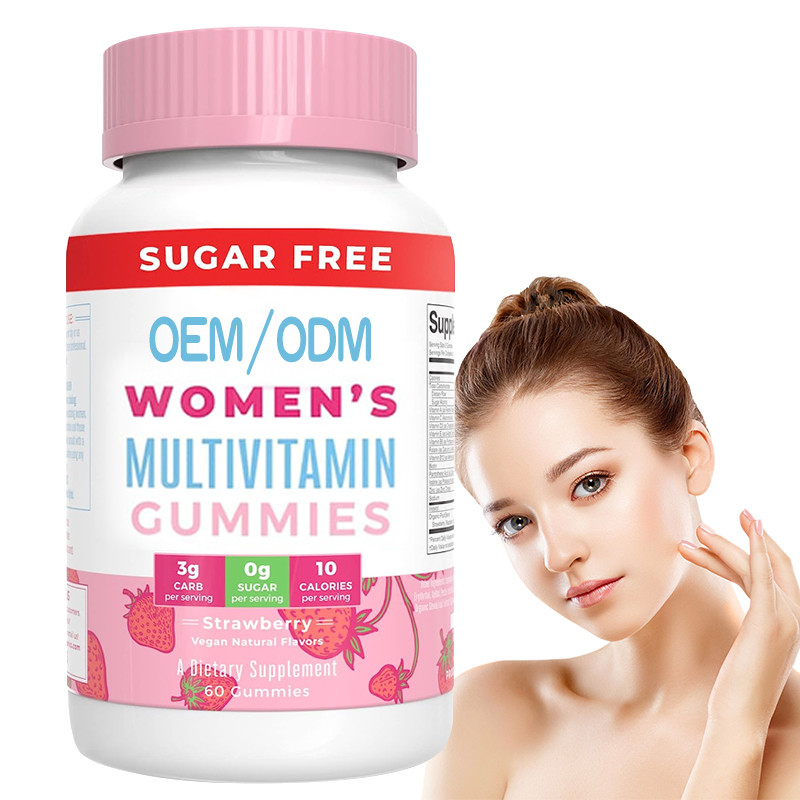 Bağışıklık Desteği Günlük Kadın Multivitamin Vitaminleri Organik İçerikli Saç Derisi Ve Tırnak Sakızı