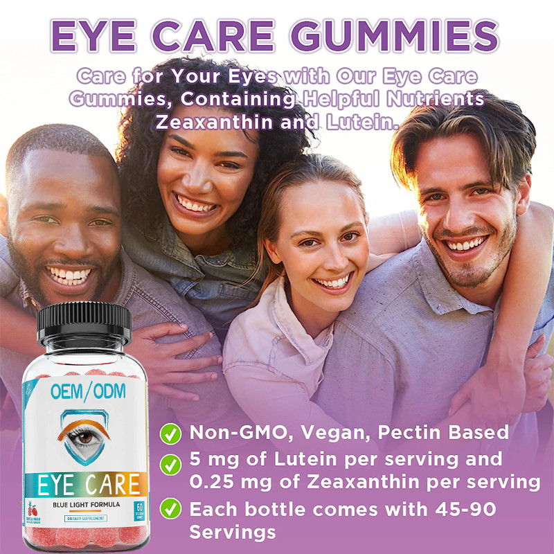 GMPC Göz Bakımı Vitaminleri Yetişkinler Çocuklar İçin Göz Sağlığı Takviyeleri İçin Sakızlı