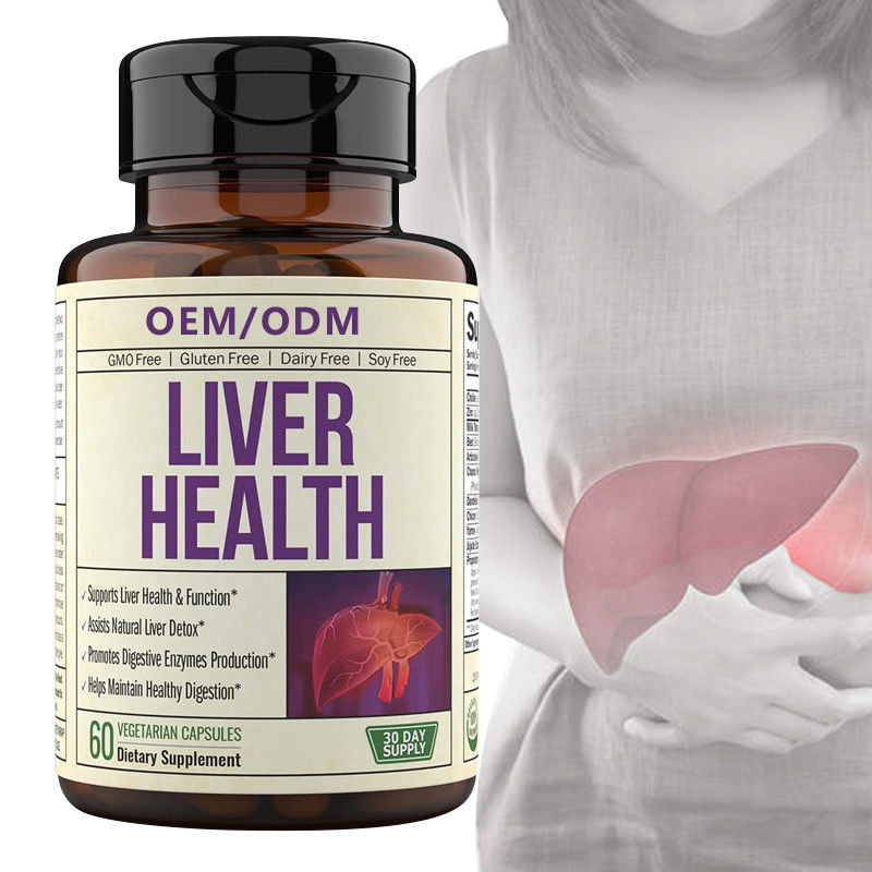 Karaciğer Detoksu İçin Karaciğer Sağlık Formülü Takviyesi OEM Süt Devedikeni Karaciğer Desteği ile Temiz Enginar Özü