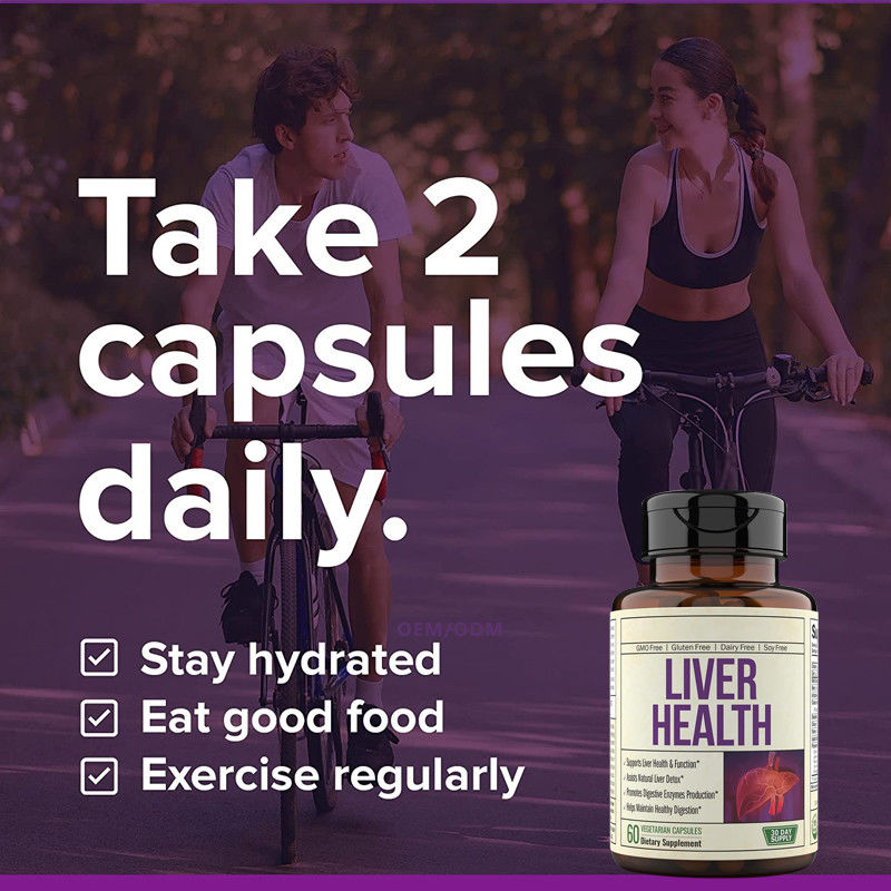 Karaciğer Detoksu İçin Karaciğer Sağlık Formülü Takviyesi OEM Süt Devedikeni Karaciğer Desteği ile Temiz Enginar Özü