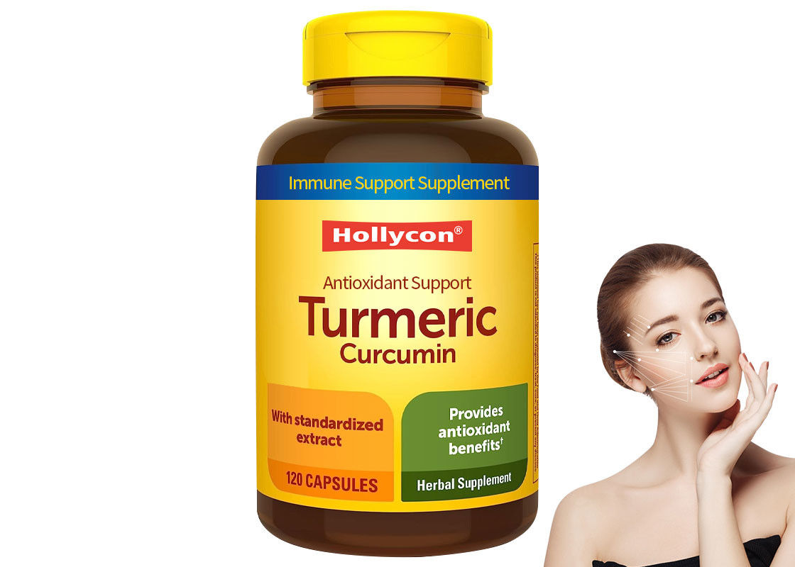 ODM Zerdeçal Kurkumin Kapsülleri 120 pcs Eklem Rahatlığı ve Beyin Fonksiyonu Destek Takviyesi