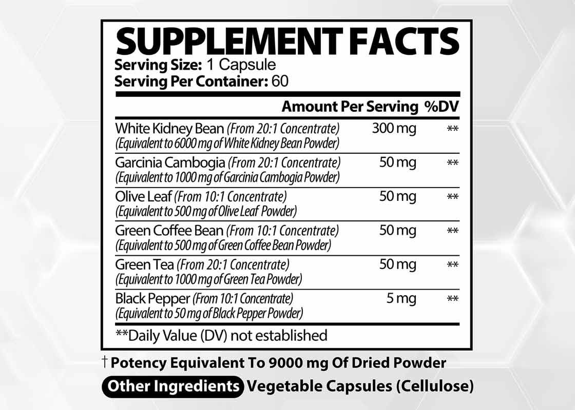 FDA Beyaz Böbrek Fasulyesi Ekstraktı Hapları Metabolize Yağ Kilo kaybı takviyesi için Destek