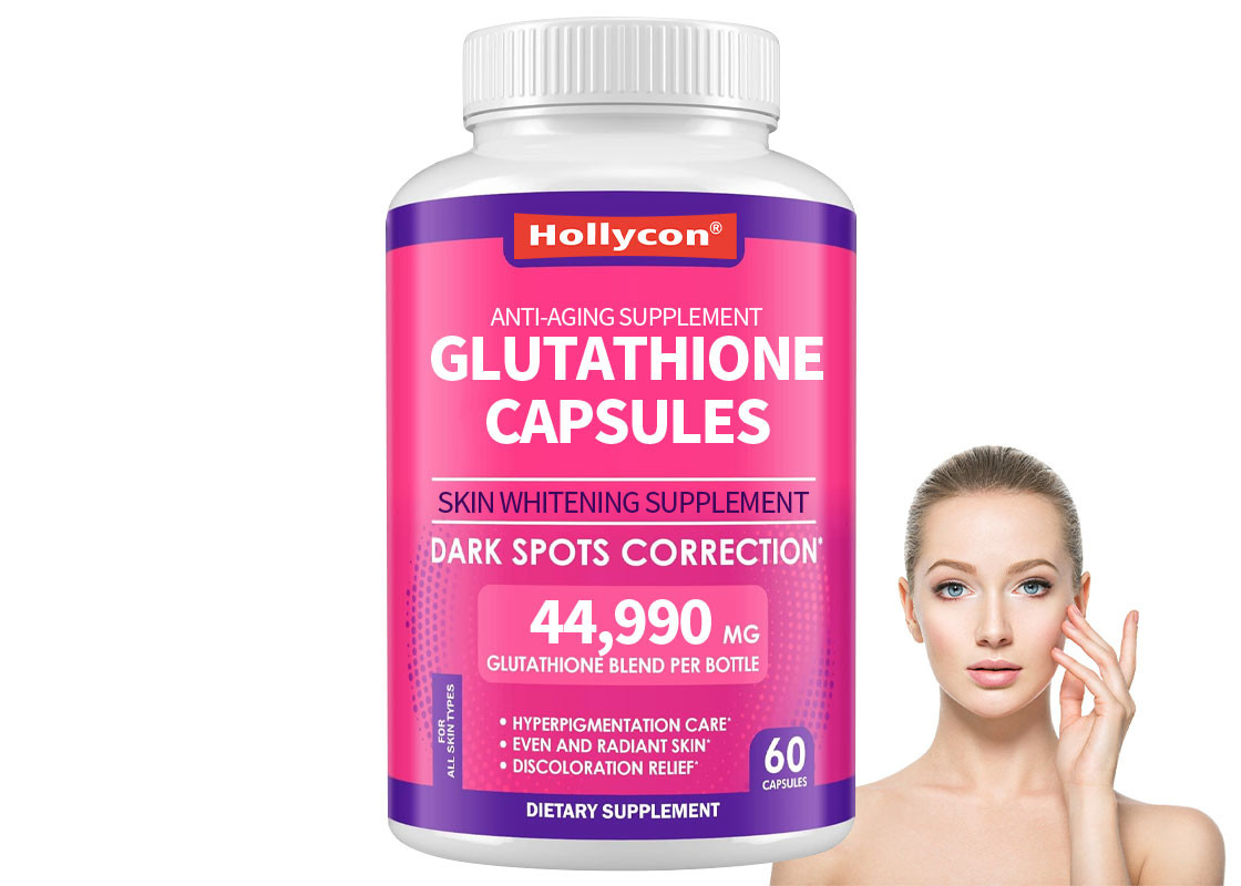 OEM Glutathione Kapsülleri Cilt Tonunu Düzeltmeye Yardımcı Olur Cilt Beyazlama Hapları Yaşlanma Karşıtı Takviyesi