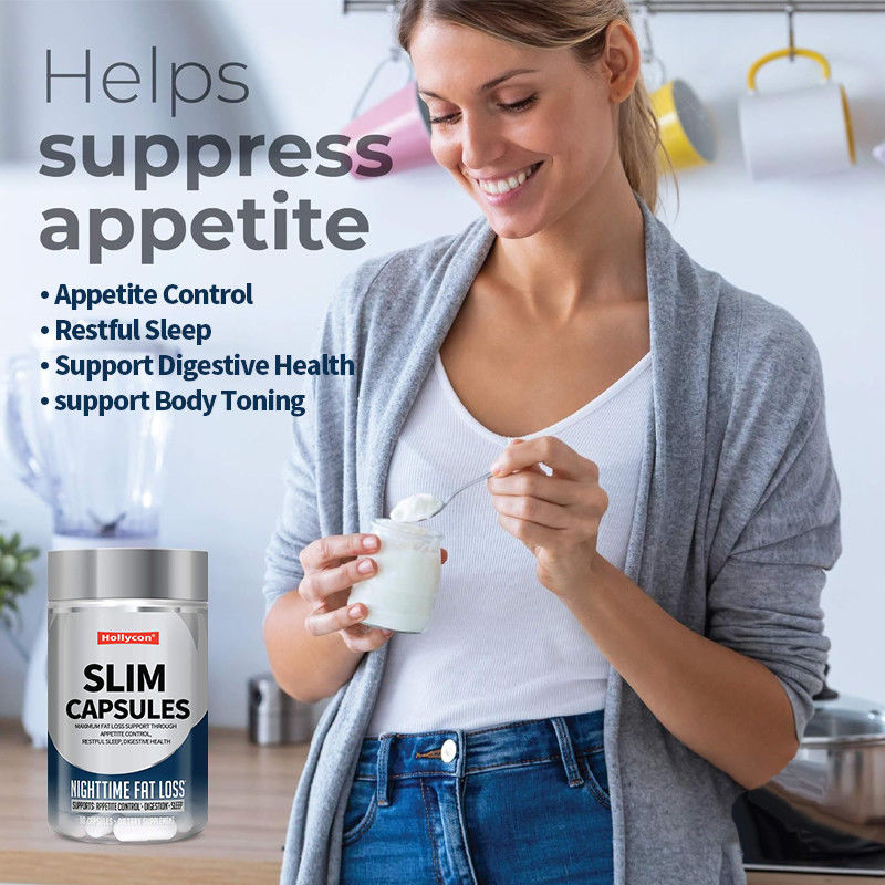 OEM İştah kontrolü, dinlendirici uyku, sindirim sağlığı zayıf kapsüller yoluyla maksimum yağ kaybı takviyesi desteği