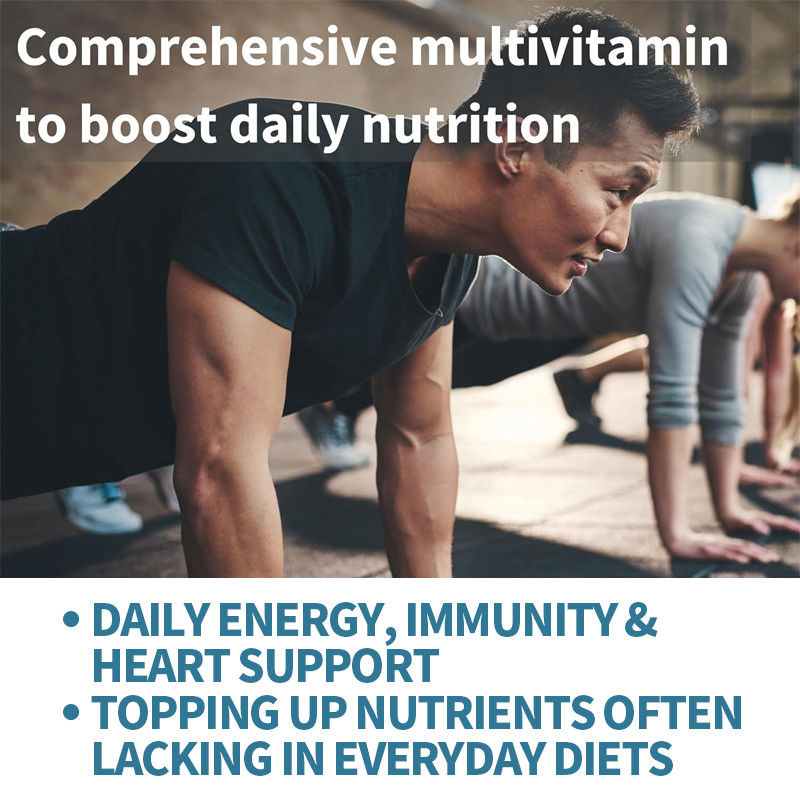 Kişiselleştirilmiş İleri Erkek Multivitamin Metile B-Vitaminleri MTHFR Takviyesi Gündelik Vegan Vitaminler ve Mineraller Tabletleri