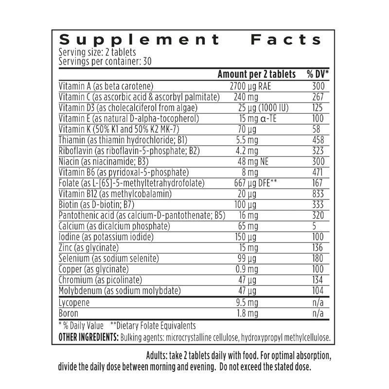 Kişiselleştirilmiş İleri Erkek Multivitamin Metile B-Vitaminleri MTHFR Takviyesi Gündelik Vegan Vitaminler ve Mineraller Tabletleri