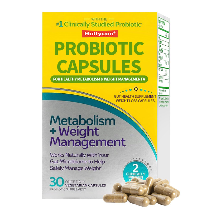 Sağlıklı Metabolizma İçin Probiyotik Kapsüller Kilo Yönetimi Bağırsak Sağlığı Takviyesi Kilo Kaybı Kapsülleri