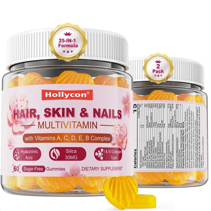 OEM & ODM Destek Bayanlar İçin Natural Ingredients Multivitamin Şekersiz Gummies