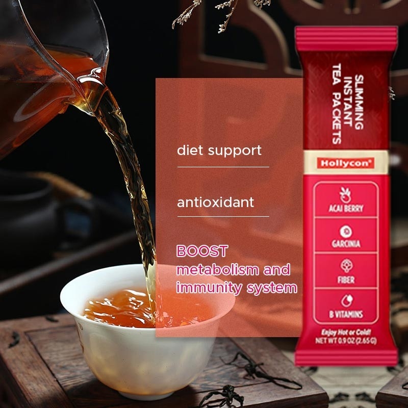 Diyet Destek için Anlık Çay Paketleri Oolong Çayı Vitaminler Garcinia Hareket Halinde Anlık Çubuklar