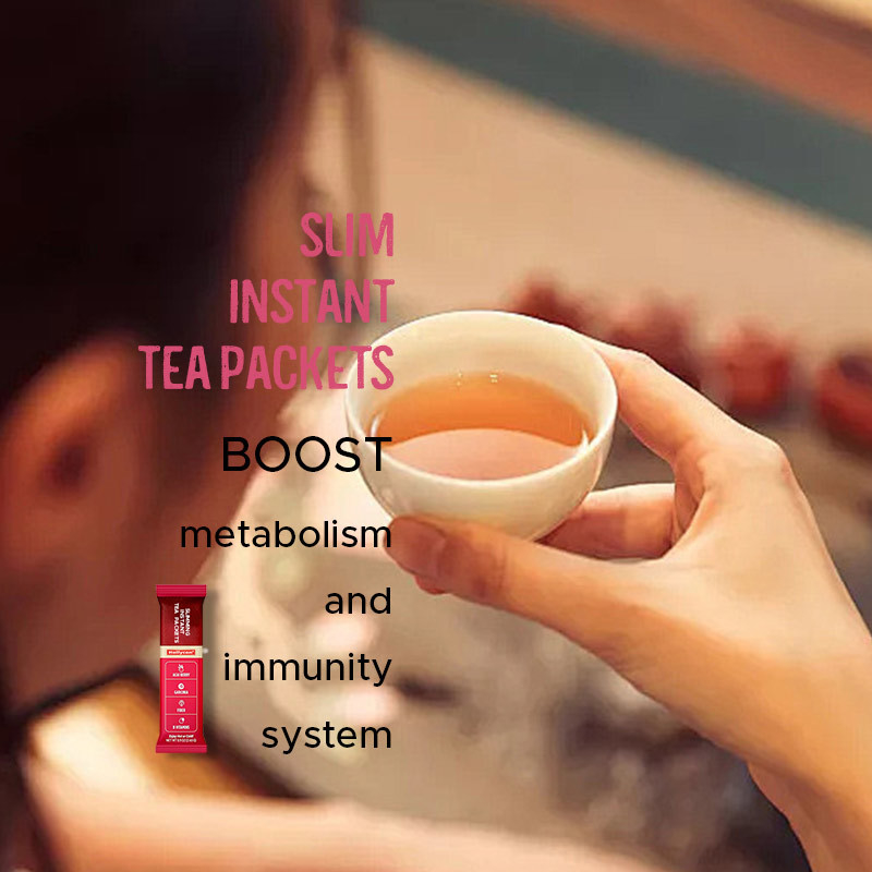 Diyet Destek için Anlık Çay Paketleri Oolong Çayı Vitaminler Garcinia Hareket Halinde Anlık Çubuklar