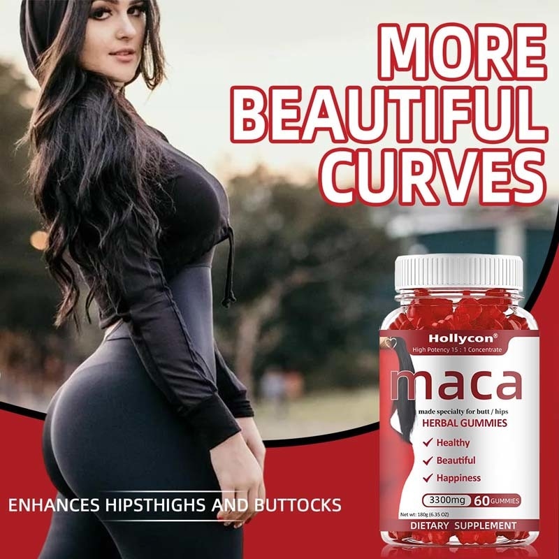 OEM Enerji Duygusu Kadınlar için Bağışıklık Destek ve Hormon Denge Maca Kök Gummies