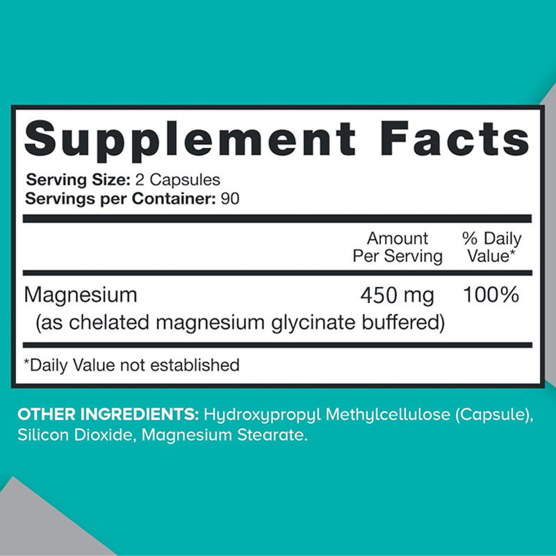 OEM Yüksek emilim Kemik Kas Sağlığı Yetişkinler için Diyet Magnezyum Magnezyum Kapsülleri