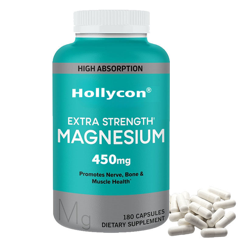 OEM Yüksek emilim Kemik Kas Sağlığı Yetişkinler için Diyet Magnezyum Magnezyum Kapsülleri