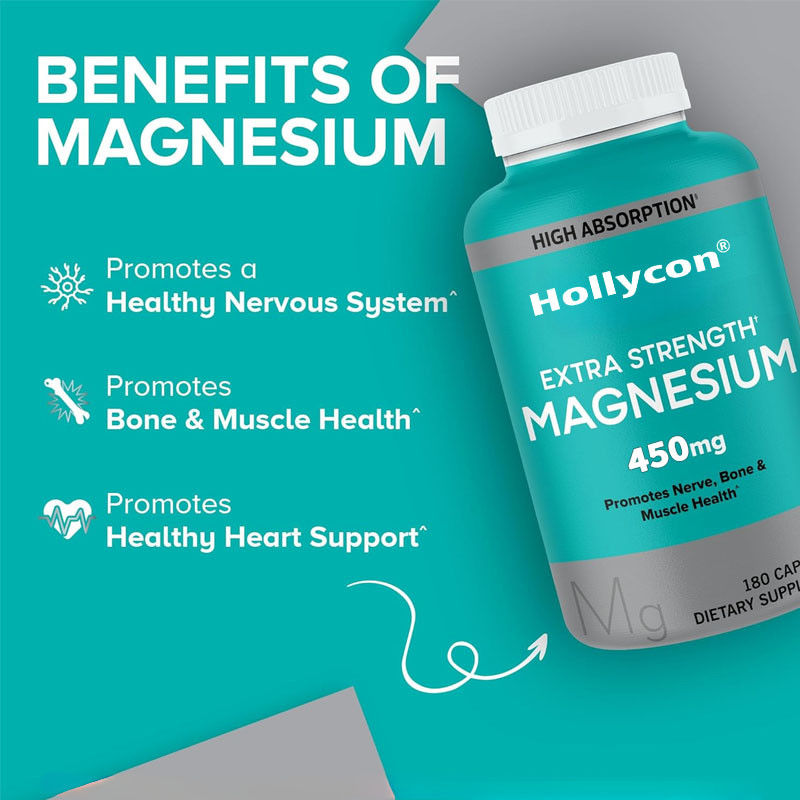 OEM Yüksek emilim Kemik Kas Sağlığı Yetişkinler için Diyet Magnezyum Magnezyum Kapsülleri