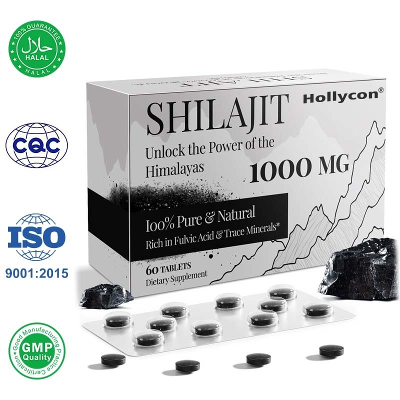 Shilajit Tabletleri Enerji Bağışıklık Desteği Erkekler ve Kadınlar İçin Organik Shilajit