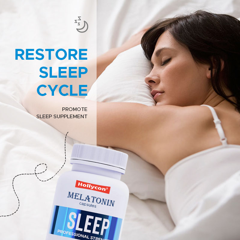 Tedarikçi Melatonin Kapsülleri Yetişkinler İçin Uyku Yardımı Magnezyum Glisinatlı Uyku Takviyesi