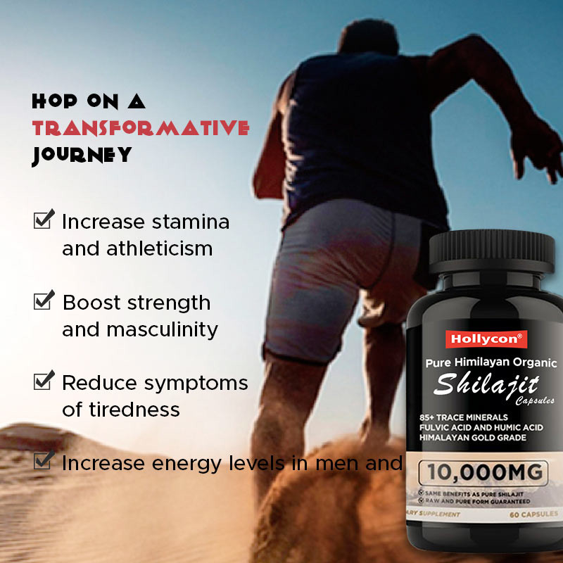 OEM Temiz Himalaya Organik Shilajit Kapsülleri Antioksidan Enerji Destekle İmmün Stres Telafi