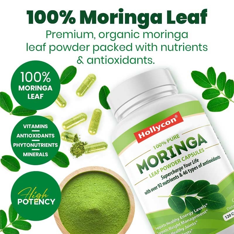 Moringa Kapsülleri Moringa Tozu Organik Moringa Yaprağı Enerji Değişimini Desteklemek Bağışıklık Fabrikası