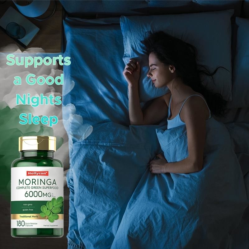Eklem desteği için Moringa tozu kapsülleri iyi uyku için Moringa tozu takviyesi