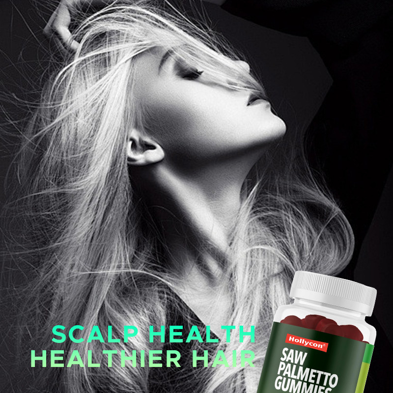 Saç Sağlığı İçin Saw Palmetto Gummies 75mg Saç Destek için Saw Palmetto Ekstraksi