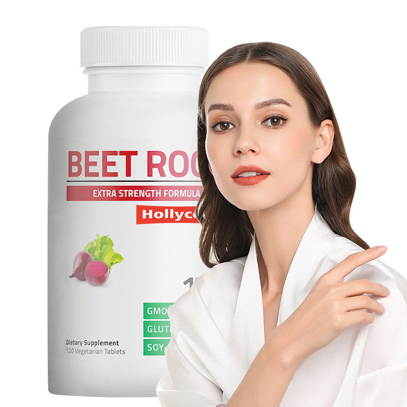 Yüksek tansiyon için pancar kökü tabletleri 500mg organik pancar kökü özü