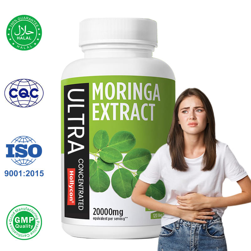 Fabrika Saf Moringa Kapsülleri Bağışıklık Bağışıklığı Destekleri Moringa Tozu Kapsülleri