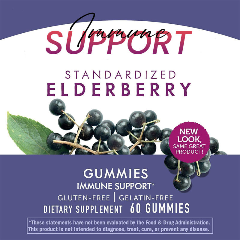 Üretici Sambucus Black Elderberry Gummies for Kids Vitamin Takviyesi Bağışıklık Desteği Antioksidan