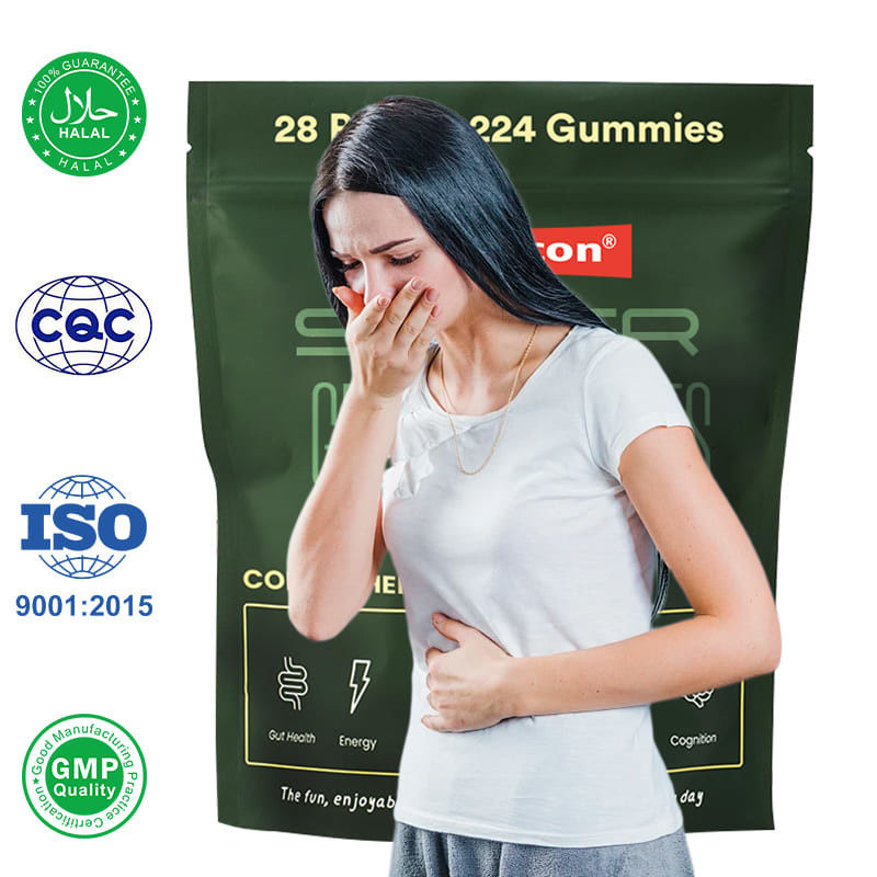 Yeşil Çay Sakızları Multivitamin Takviyesi Spirulina Tozu Bağırsak Sağlığını Artırır Bağışıklığı Destekler