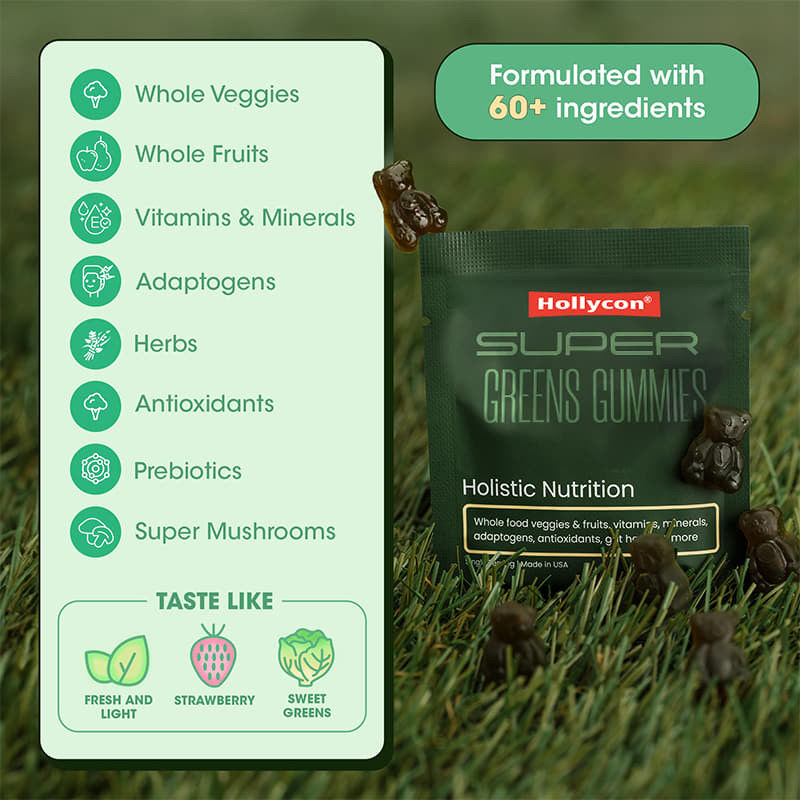 Yeşil Çay Sakızları Multivitamin Takviyesi Spirulina Tozu Bağırsak Sağlığını Artırır Bağışıklığı Destekler