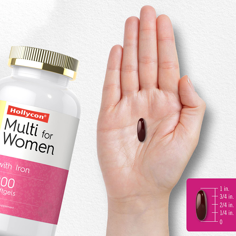 Kadınlar için Multivitamin Softgeller Bağışıklık Sistemi için Kadınlar için Günlük Vitaminler