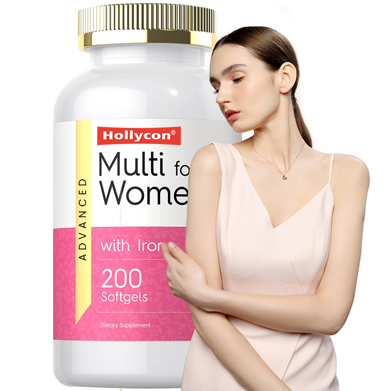 Kadınlar için Multivitamin Softgeller Bağışıklık Sistemi için Kadınlar için Günlük Vitaminler
