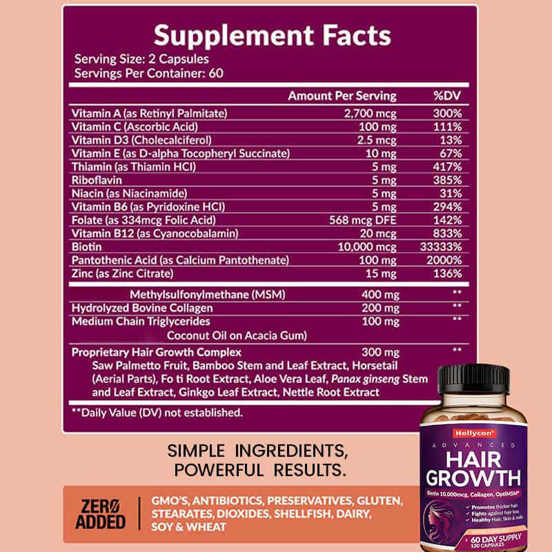 Toptan Satış Kadınlar İçin Saç Büyüme Vitaminleri Daha Güçlü Saç Sağlıklı Cilt ve Tırnaklar