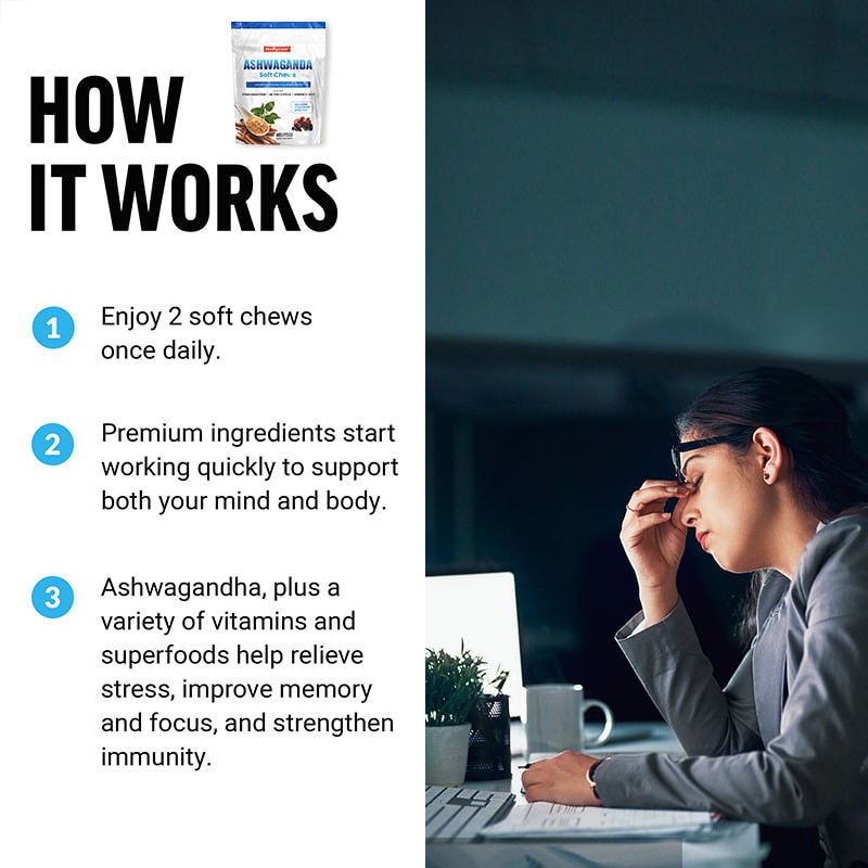 Toptan Ashwaganda Stresle Başa Çıkmak İçin Yumuşak Çiğnemeler