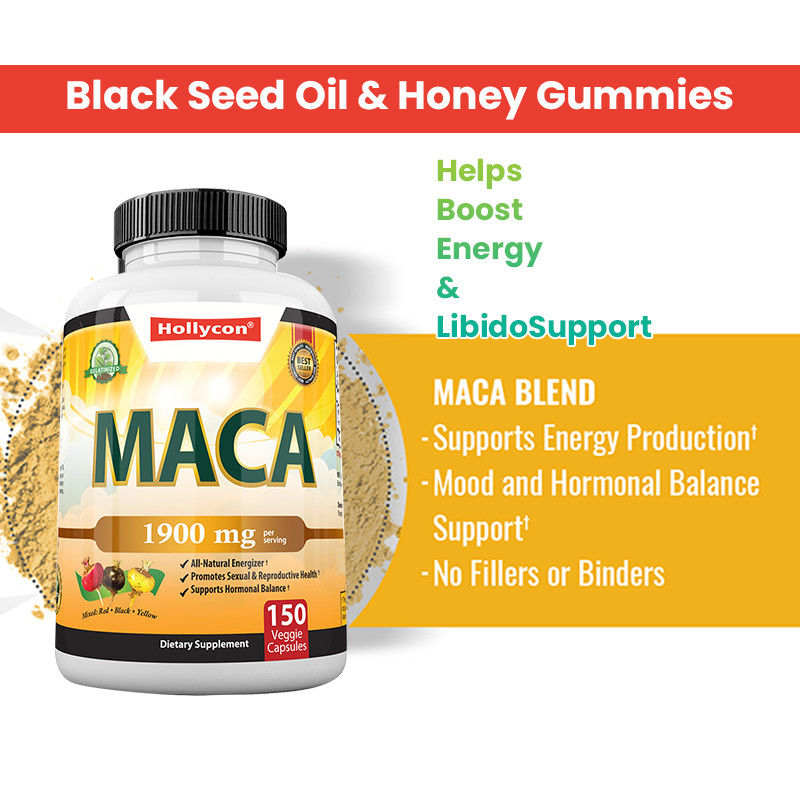 Maka Kökü Kapsülleri Biyokimyasal Maka Kökü Karışımı Duygusal Destek Maka Kapsülleri