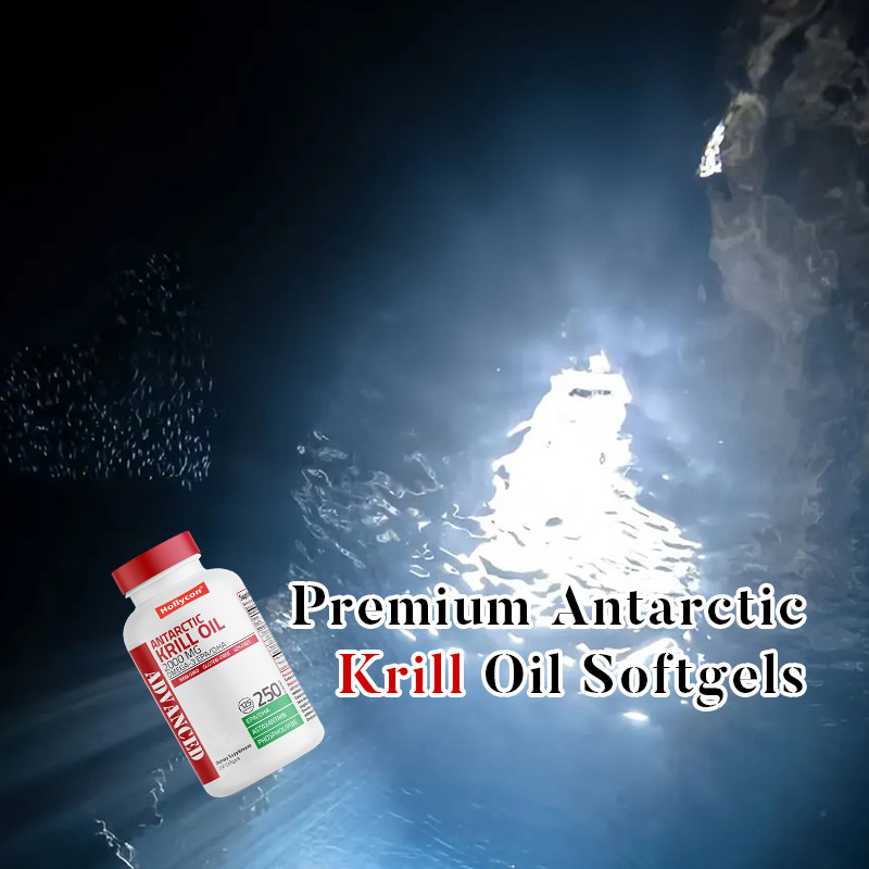 Genel Sağlığı Desteklemek İçin Antarktik Krill Yağı 2000mg Antarktik Krill Yağı Softgels