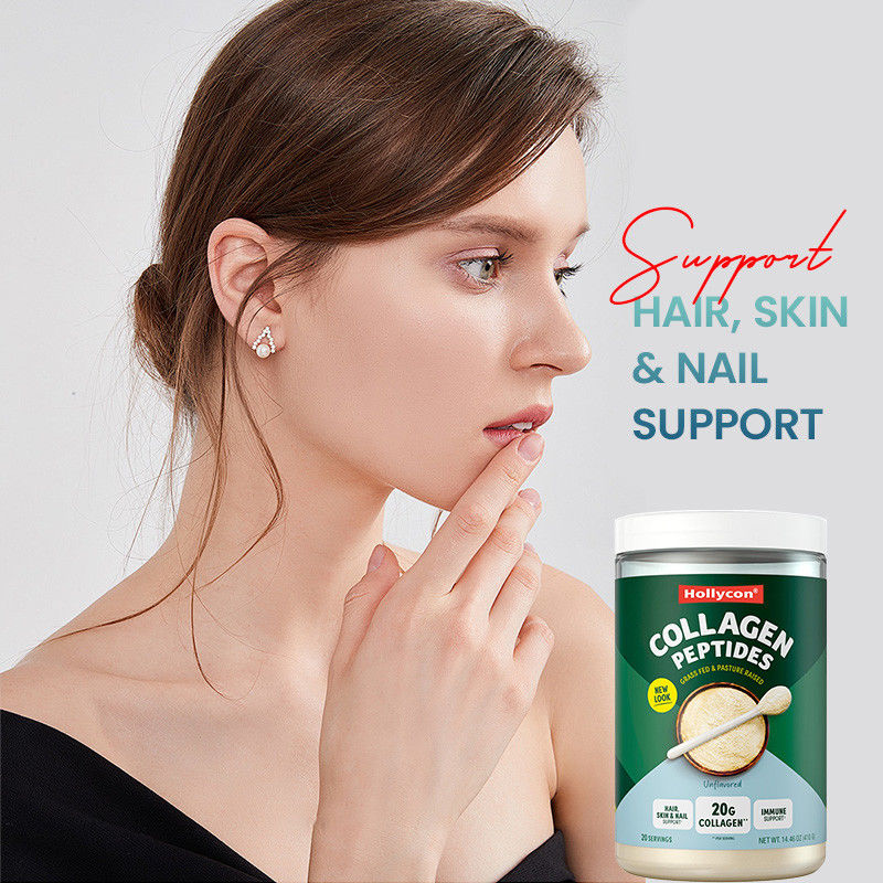 Saç Destek için Kolajen Tozu 20g Kolajen Peptidler Bağışıklık Destek için Protein Tozu