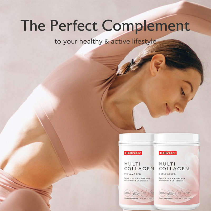 OEM Multi Kolajen Tozu Saç Destek için Hidrolize Kolajen Peptidleri Protein Tozu
