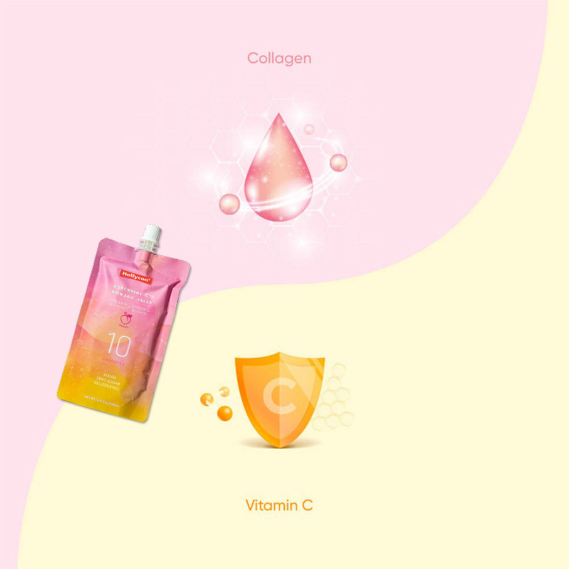 Kollajen ve C Vitamini Konjac Jelly Şekersiz Jelly Kilo kaybı için Gevşetme Jelly