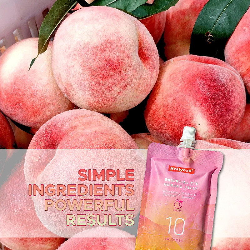 Kollajen ve C Vitamini Konjac Jelly Şekersiz Jelly Kilo kaybı için Gevşetme Jelly