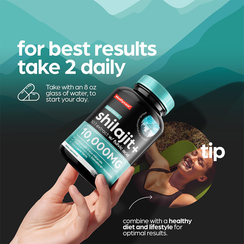 OEM Temiz Himalaya Shilajit 10000mg Organik Shilajit Kapsülleri Bağışıklık Desteği İçin